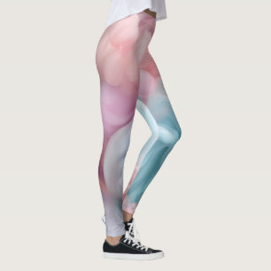 Cotton Candy Abstract Leggings
