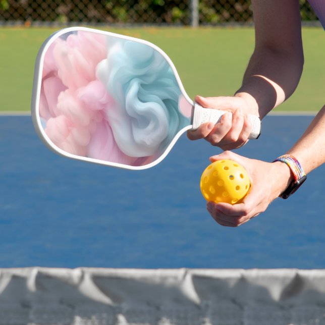 Cotton Candy Abstract Pickleball Paddle (Insitu)
