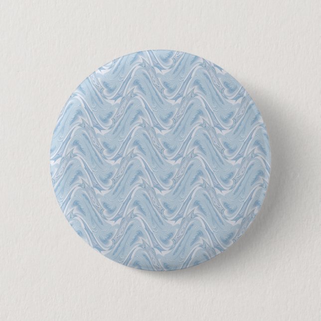 Cotton Candy Blue Abstract 2 Inch Round Button (Front)