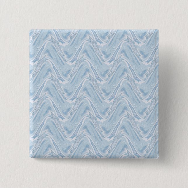 Cotton Candy Blue Abstract 2 Inch Square Button (Front)