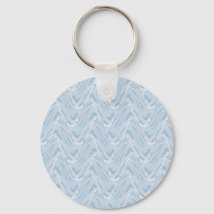 Cotton Candy Blue Abstract Keychain