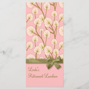 Cotton Candy Bouquet Retirement Party Program