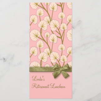 Cotton Candy Bouquet Retirement Party Program