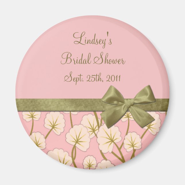Cotton Candy Bouquet Shower Favour Keepsake Magnet (Front)