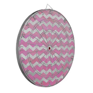 Cotton Candy Chevon Pattern Dartboard