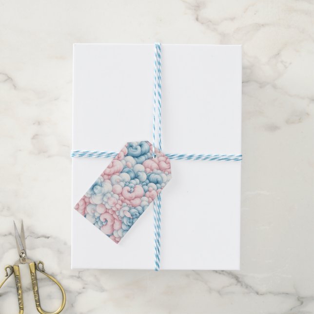 Cotton Candy Clouds Gift Tags (With Twine)