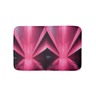 Cotton Candy Clouds: Pink Bath Mat" "Blush Bloom: Mat