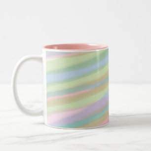 Cotton candy colors striped Mug