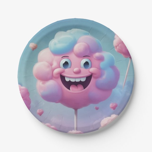 Cotton Candy Days paper plates (Front)