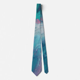 Cotton Candy Dreams Fluid Art Tie