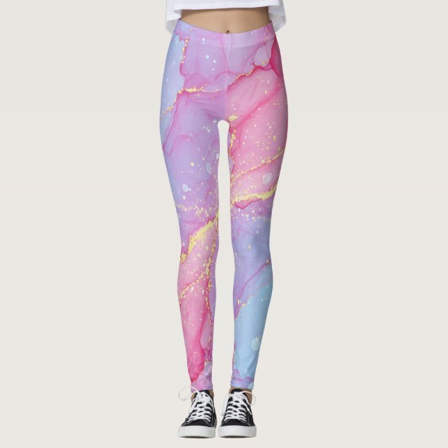 Cotton Candy Dreams Leggings (Front)