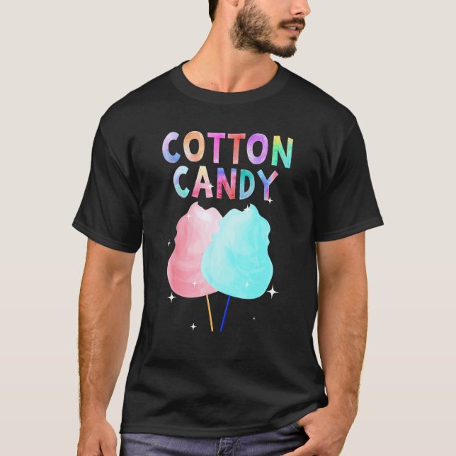 Cotton Candy For Girls Boys Kids Sugar T-Shirt (Front)