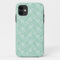Cotton Candy Green Abstract