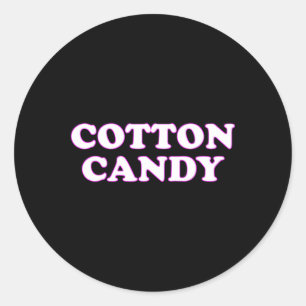 Cotton Candy Halloween Costume Pretend I'm Cotton Classic Round Sticker