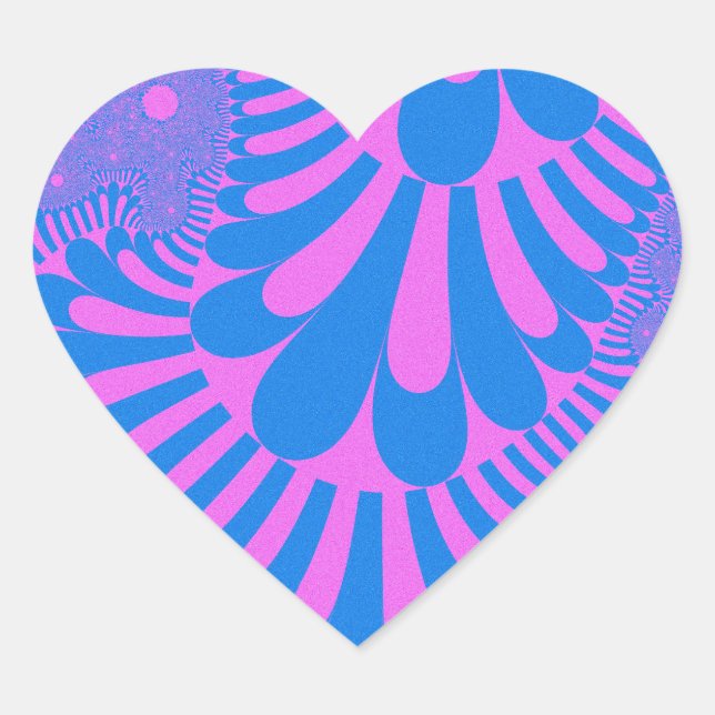 Cotton Candy Loop Heart Sticker (Front)