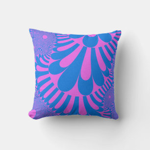 Cotton Candy Loop Throw Pillow
