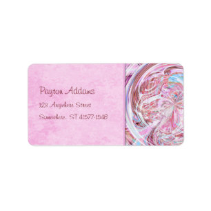 Cotton Candy Mandala Address Label