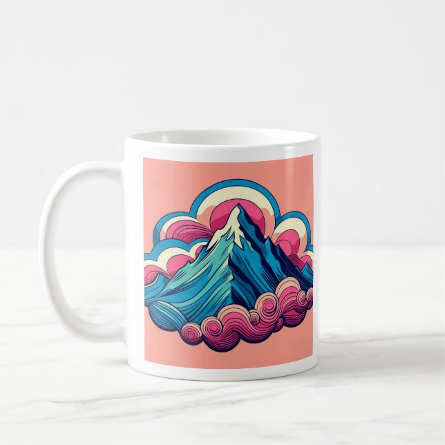 Cotton Candy Mountains Mug (Left)