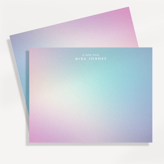 Cotton Candy Pastel Gradient Note Card (Creator Uploaded)