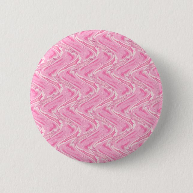 Cotton Candy Pink Abstract 2 Inch Round Button (Front)