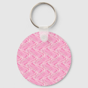 Cotton Candy Pink Abstract Keychain