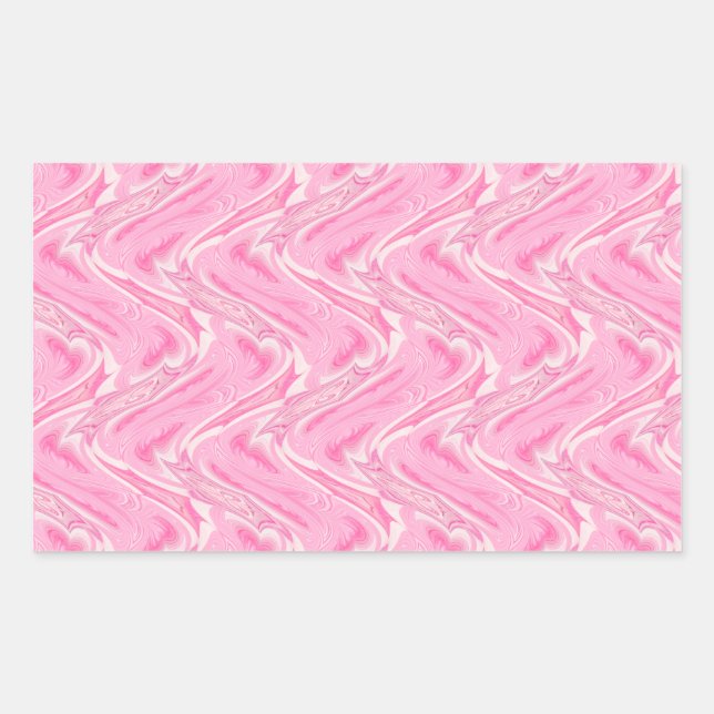 Cotton Candy Pink Abstract Sticker (Front)