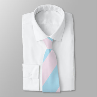 Cotton Candy Pink and Blue Striped Men's Tie