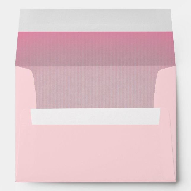 Cotton Candy Pink Enveloppes Carte de voeux vide (Dos (Bas))