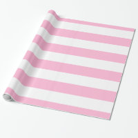 Cotton Candy Pink, White XL Stripes Pattern