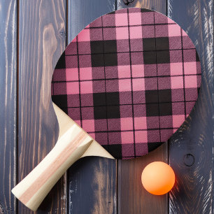 Cotton Candy Plaid Ping Pong Paddle