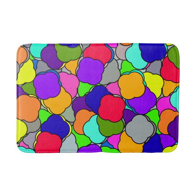 Cotton Candy Skies, Water Bottle Bath Mat (Front)