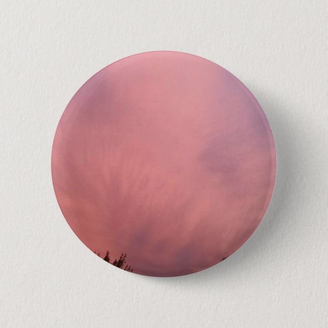 Cotton Candy Sky 2 Inch Round Button (Front)
