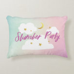 Cotton Candy Sky Slumber Party Pillow<br><div class="desc">This custom pillow is perfect for a slumber party and coordinates with our Cotton Candy Sky collection.</div>