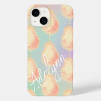 Cotton candy star dust peach teal purple pastel