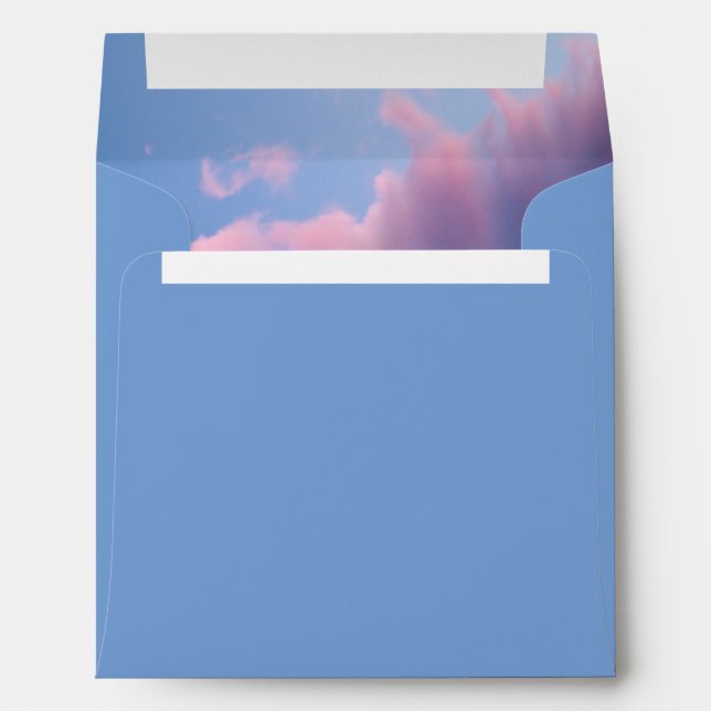 Cotton Candy Sunset Square Envelope (Back (Bottom))