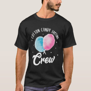 Cotton Candy Tasting Crew Candy Stick Cones Floss  T-Shirt