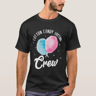 Cotton Candy Tasting Crew Candy Stick Cones Floss  T-Shirt