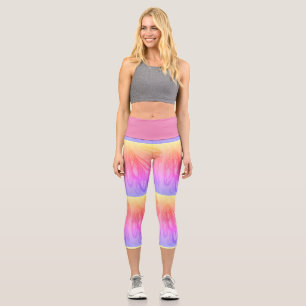Cotton candy tie dye High Waisted Capris