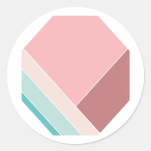 Cotton Candy Trendy Summer Home Classic Round Sticker
