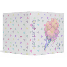 Cotton candy watercolor monogram