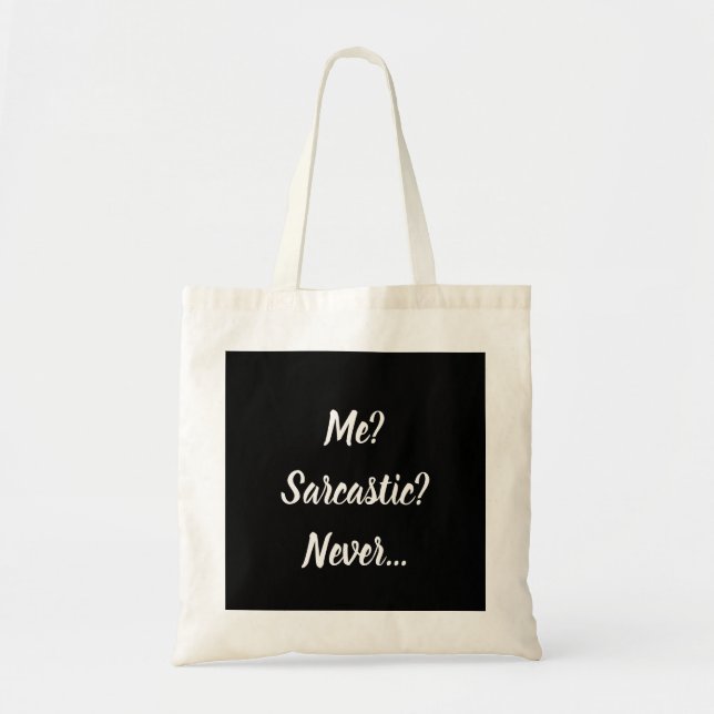 Cotton farrowed quote tote bag (Front)