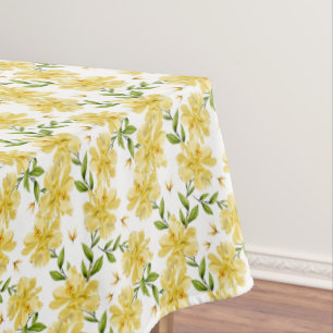 Cotton  Floral Tablecloth