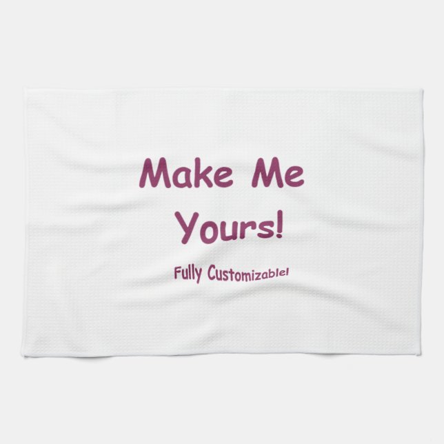 Cotton Kitchen Towel ~ customizable American MOJO (Horizontal)