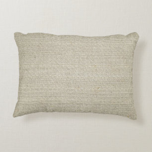 Cotton Linen Background Decorative Pillow