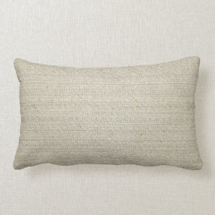 Cotton Linen Background Lumbar Pillow