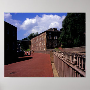 Cotton Mill at New Lanark Postcard Poster