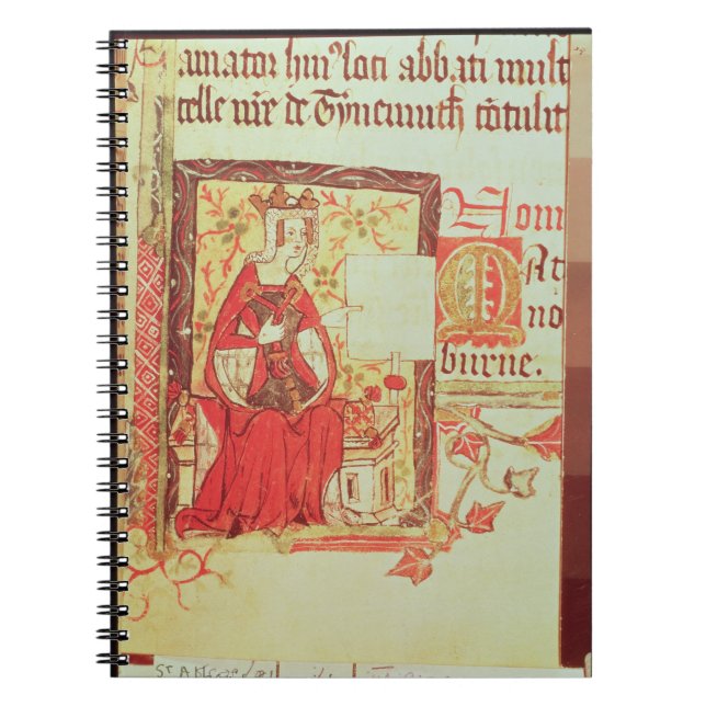 Cotton Nero D VIII fol.7 Queen Matilda holding a c Notebook (Front)