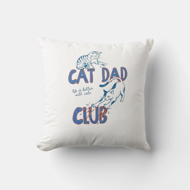 Cotton pillow cat design (Front)