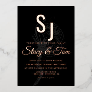 Cotton Plant Ampersand Pressed  Black