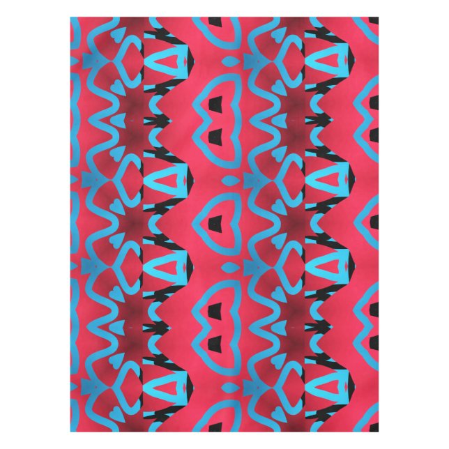 Cotton Table cloth, 52"x70" multicolor pattern  Ta Tablecloth (Front)